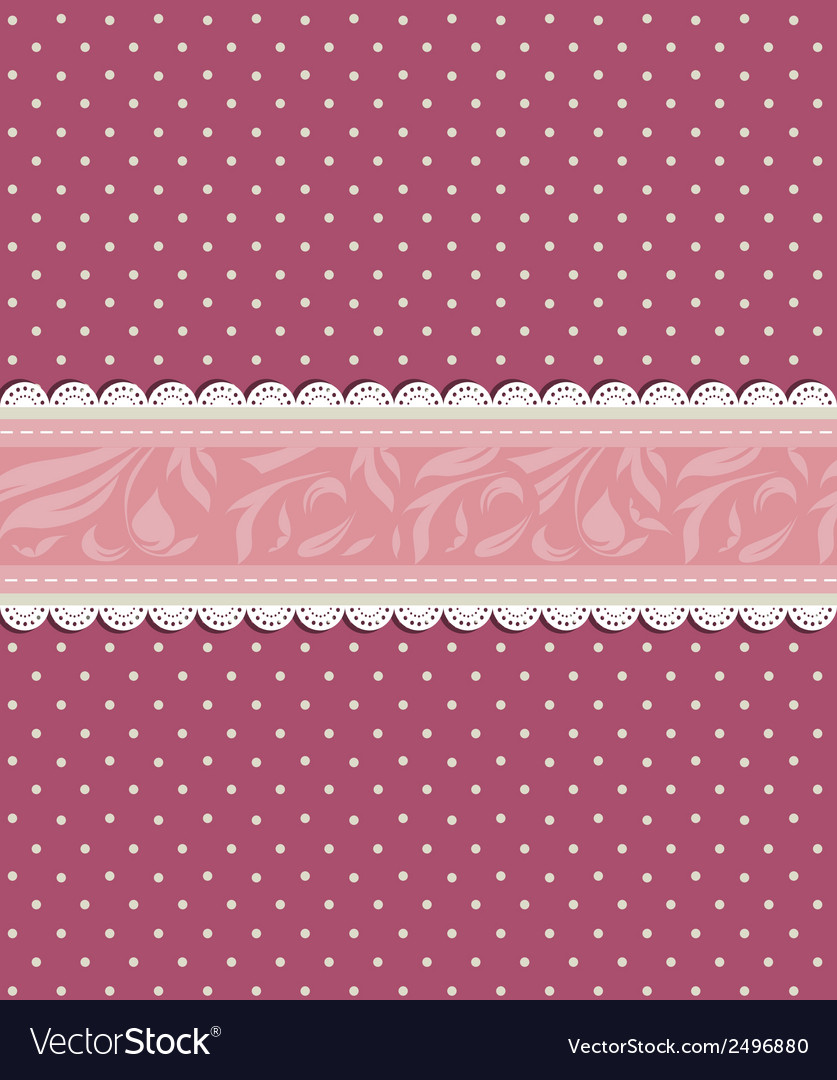 Vintage floral red background