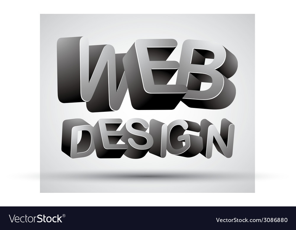 Web design lettering