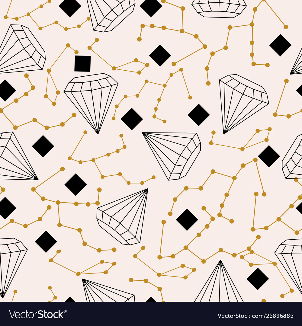 Celestial elements and diamonds in a seamless