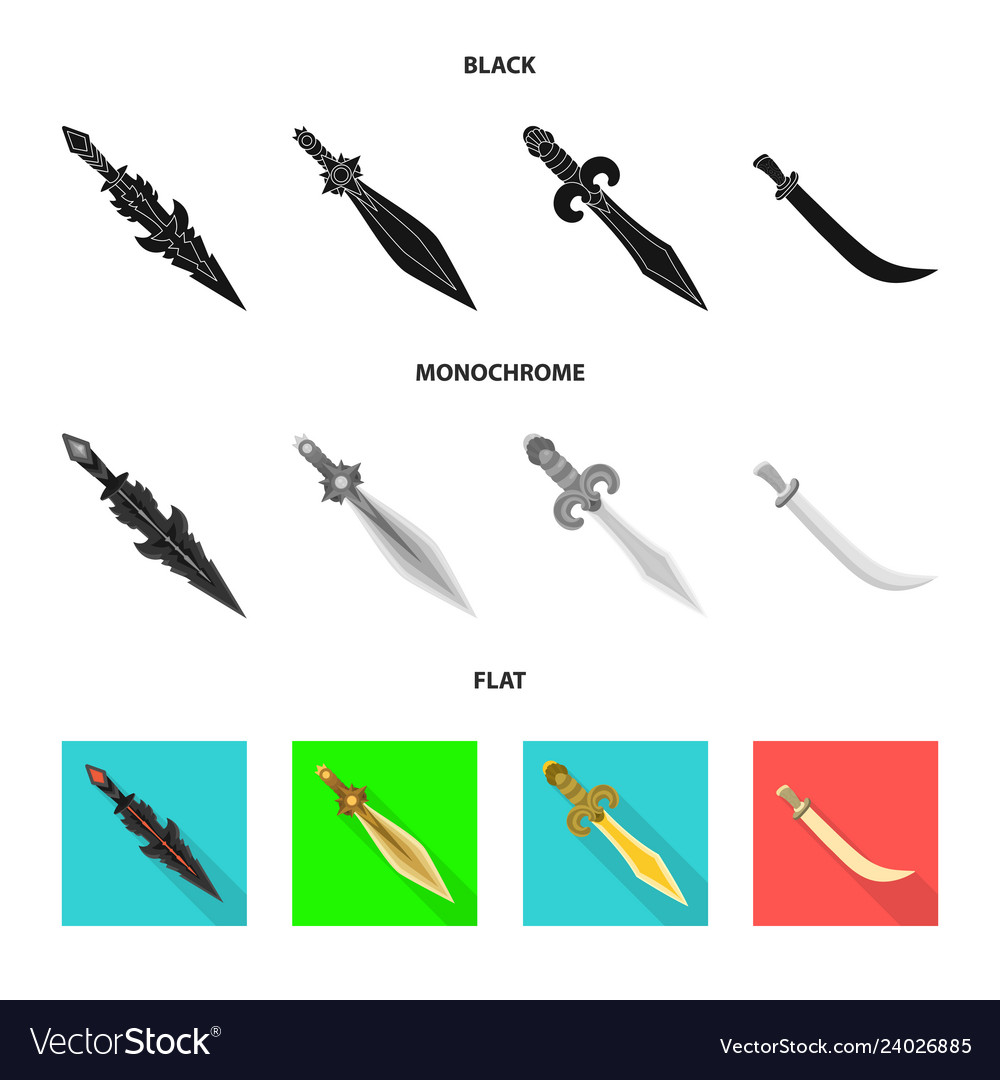 Design of game and armor icon collection vector image Design of game and armor icon collection