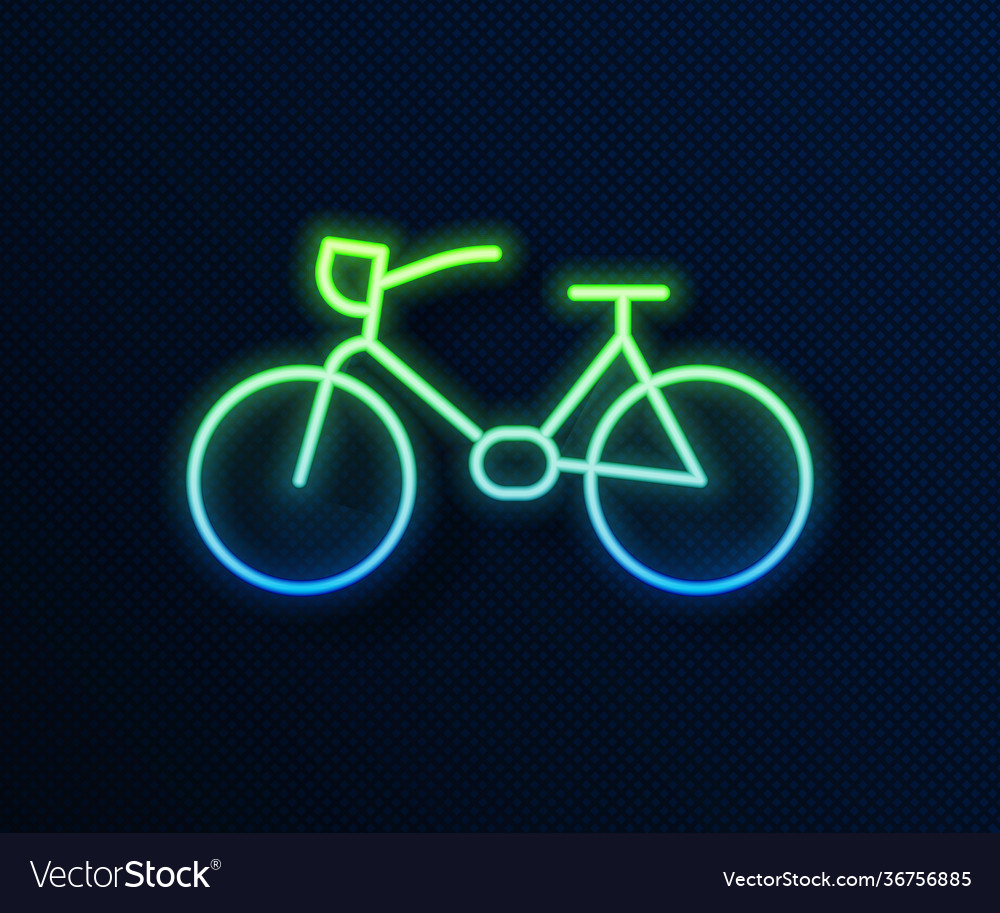 Neon blue online bike