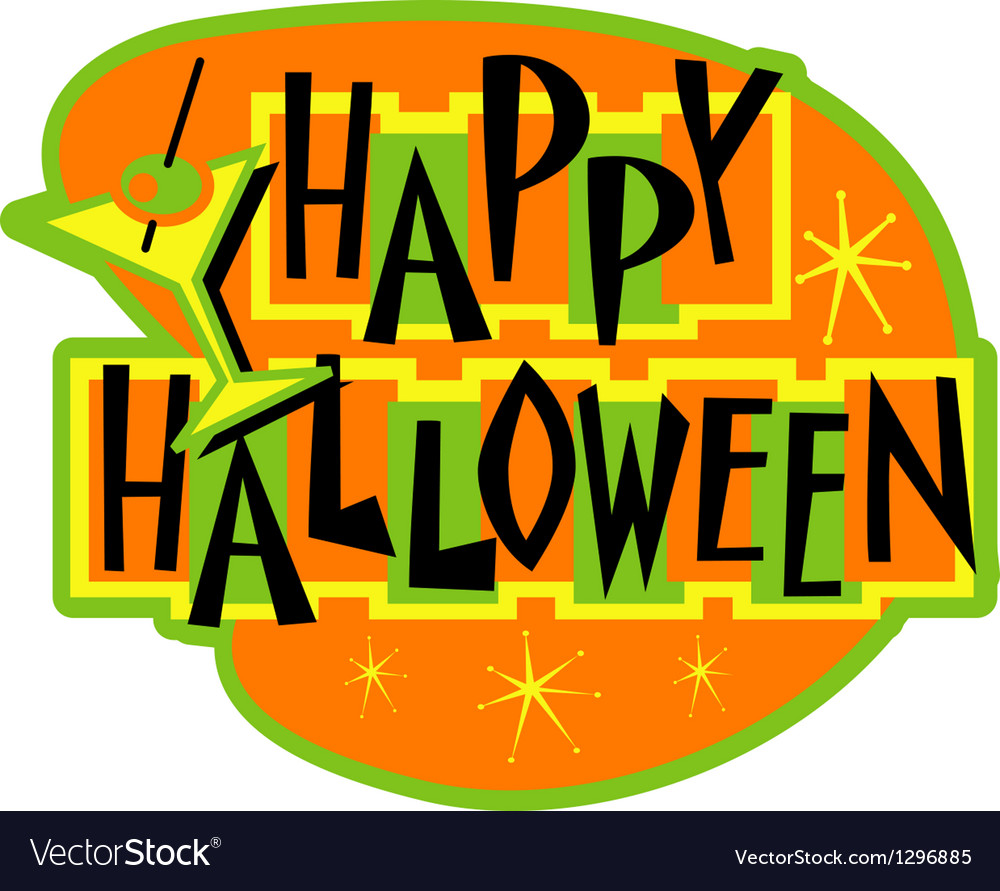 Happy halloween Royalty Free Vector Image - VectorStock