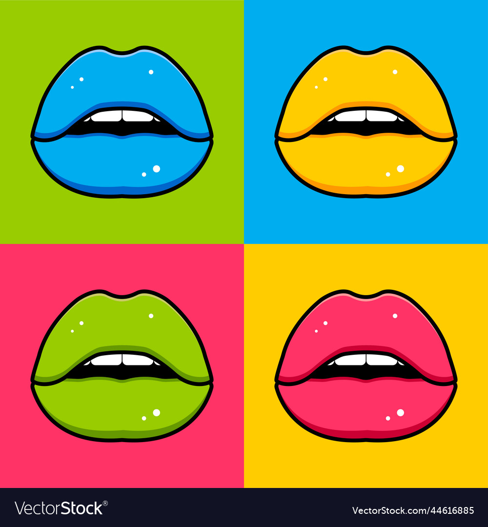 Multicolored background in pop art style
