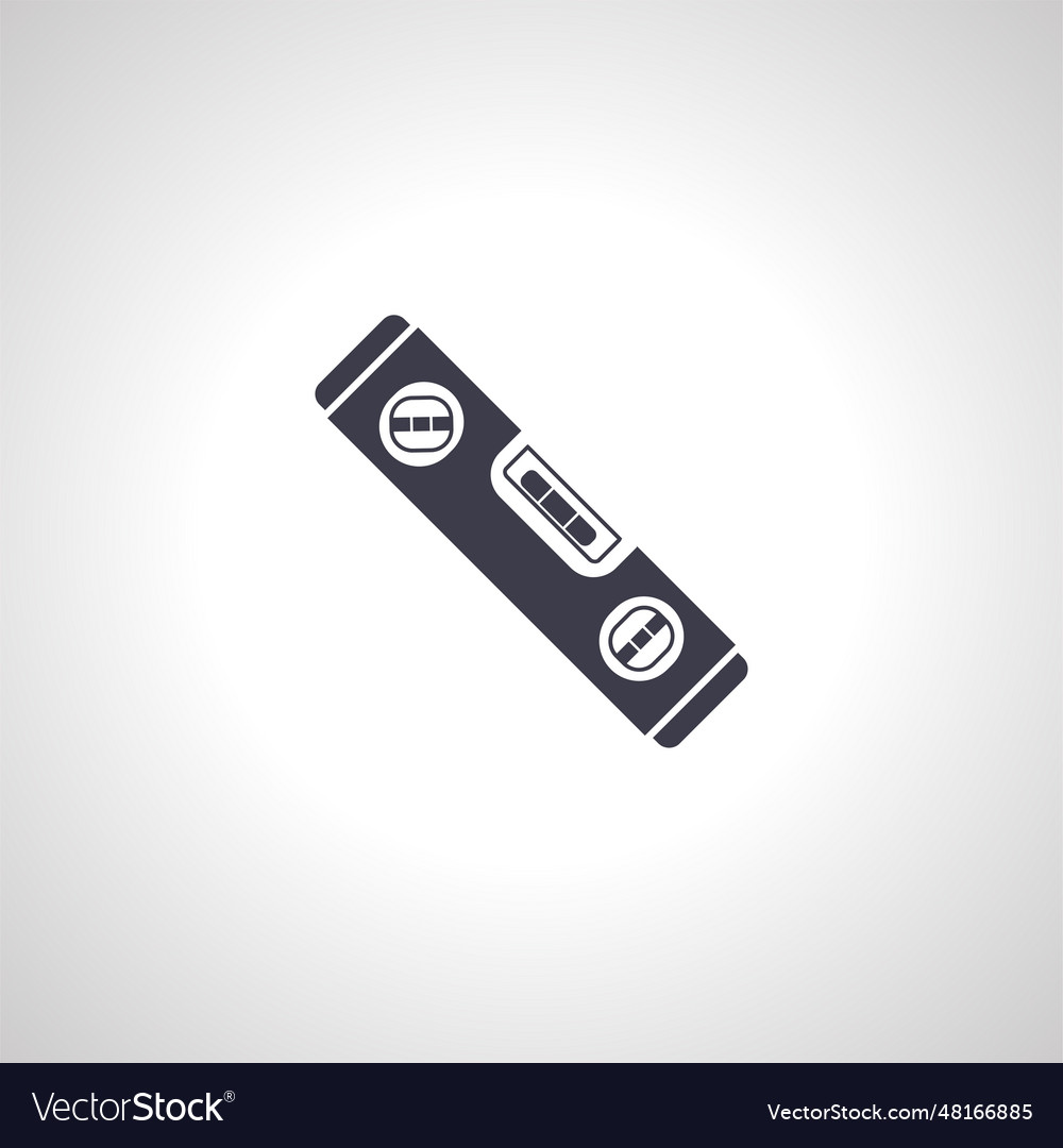 Plumb rule construction tool isolated icon