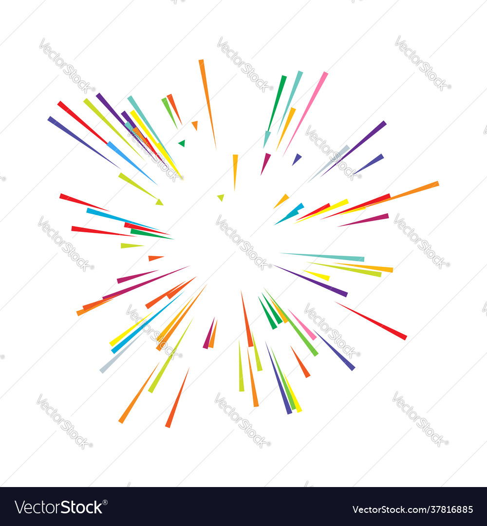 Radial radiating lines beams rays random