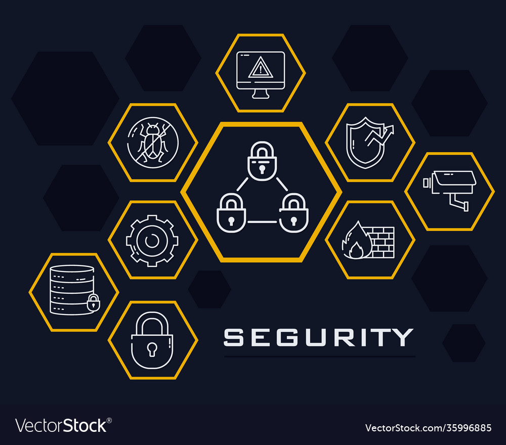 Rhombus frames security icons set half line