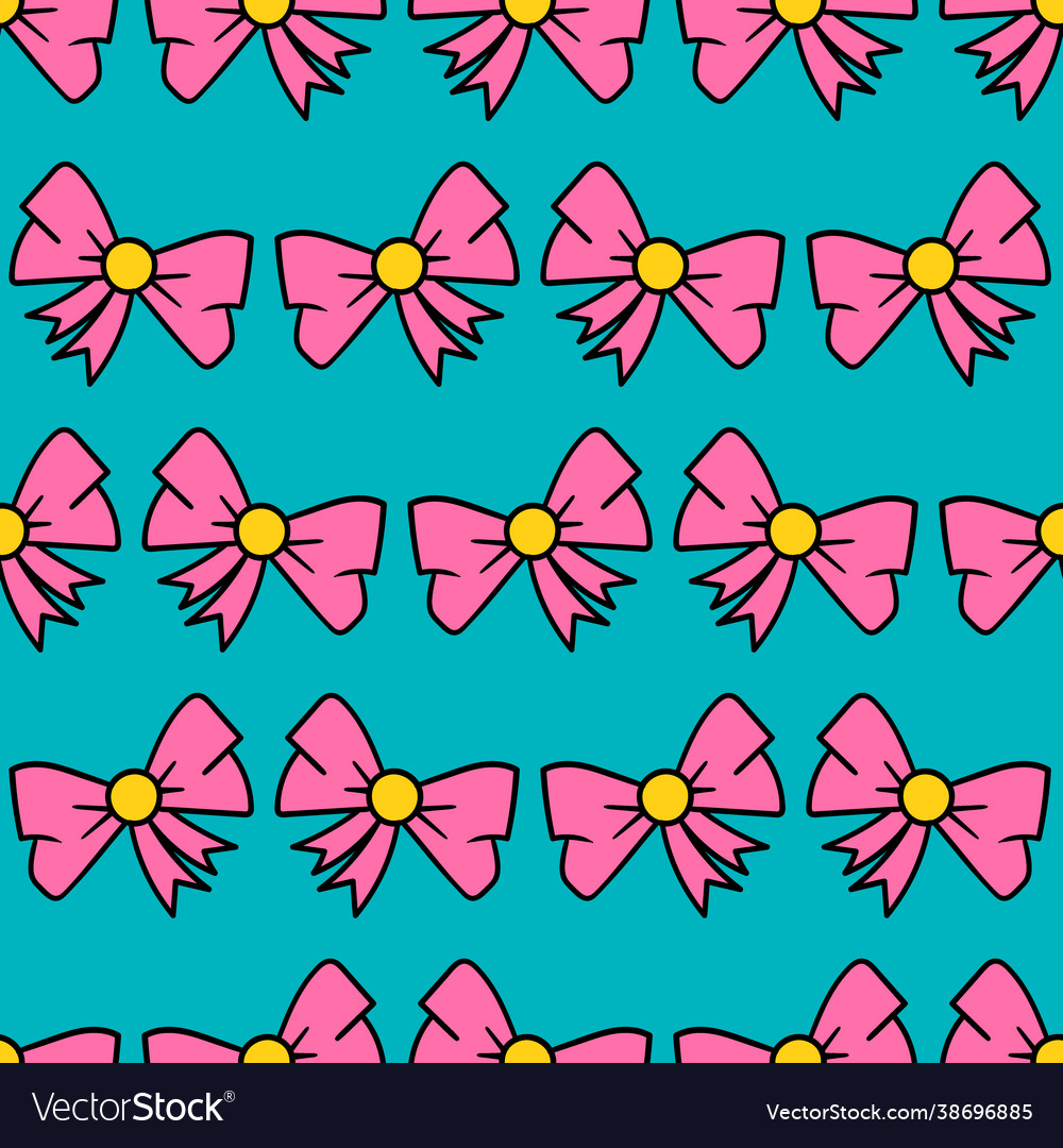 Ribbon decoration seamless repeat pattern