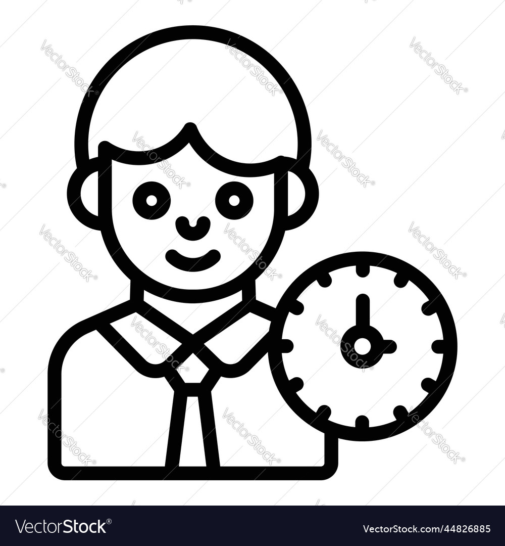 Schedule icon user interface as a simple sign