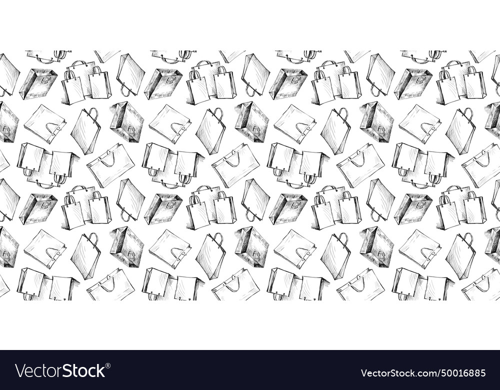Seamless pattern of sketches different paper
