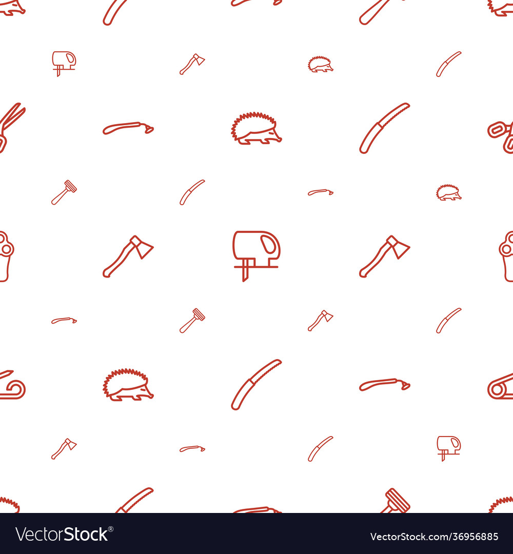 Sharp icons pattern seamless white background