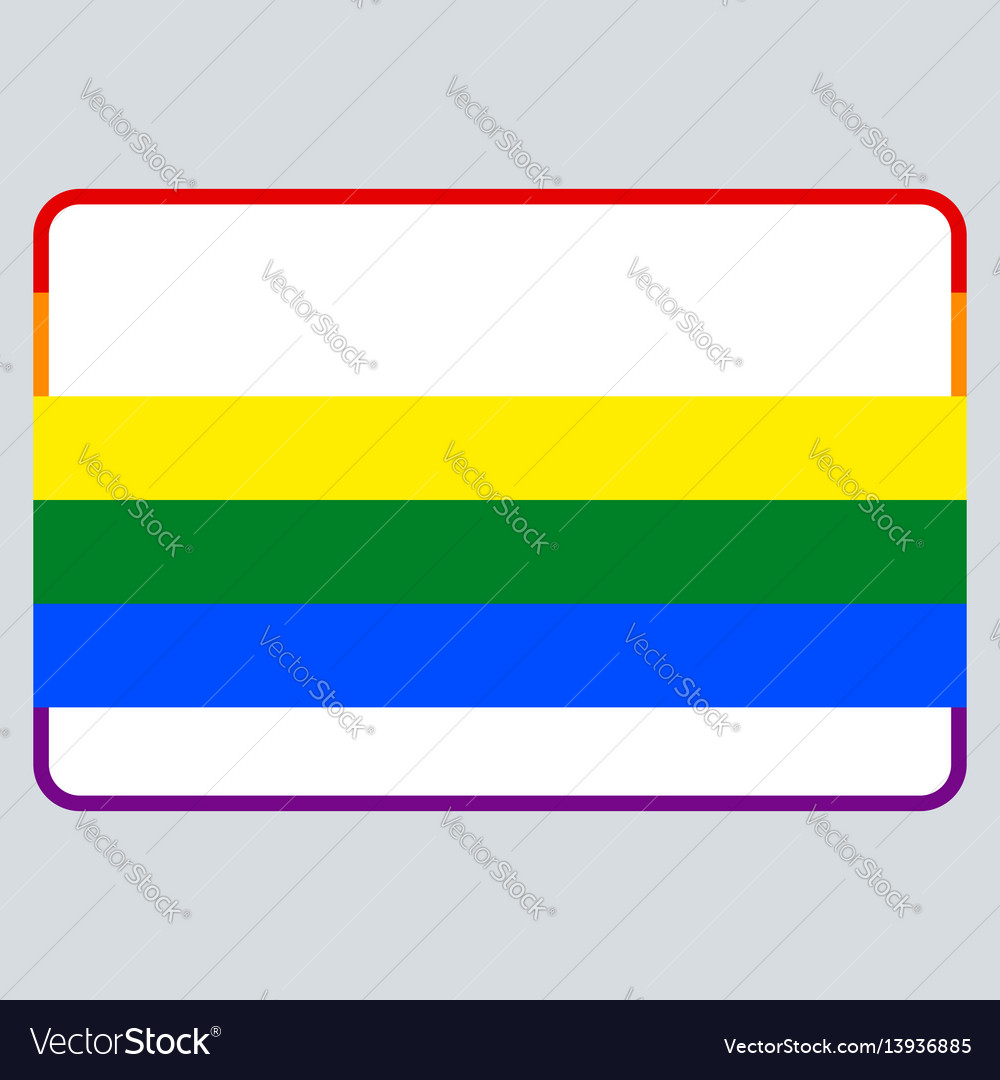 Sticker Name Lgbt Rainbow Flag Royalty Free Vector Image