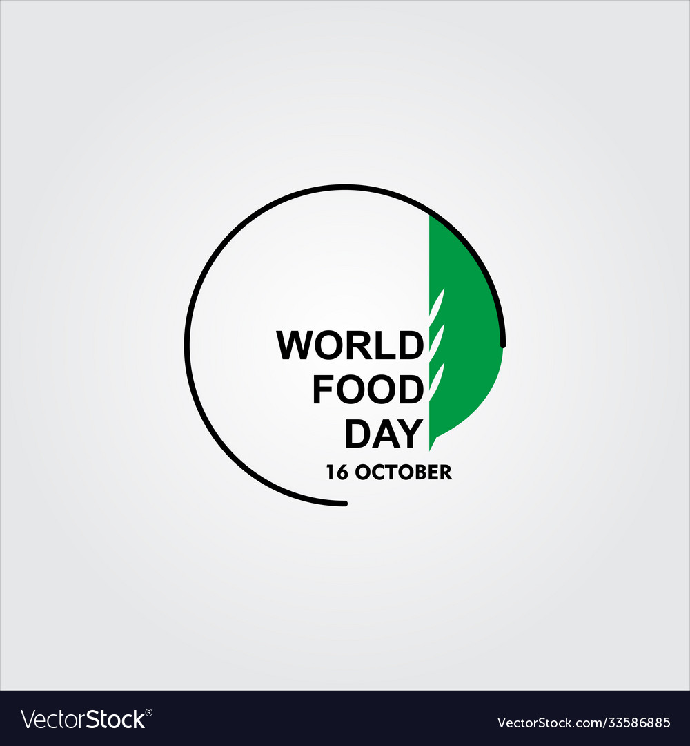 World food day celebration template design Vector Image