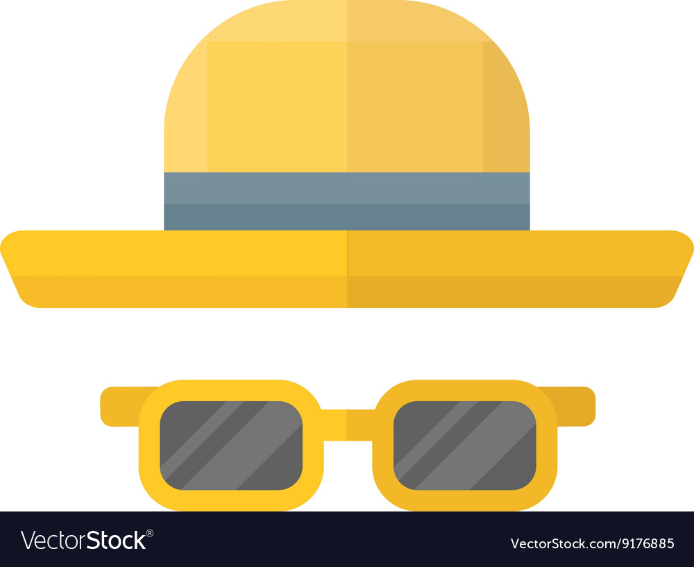 Yellow hat Royalty Free Vector Image - VectorStock