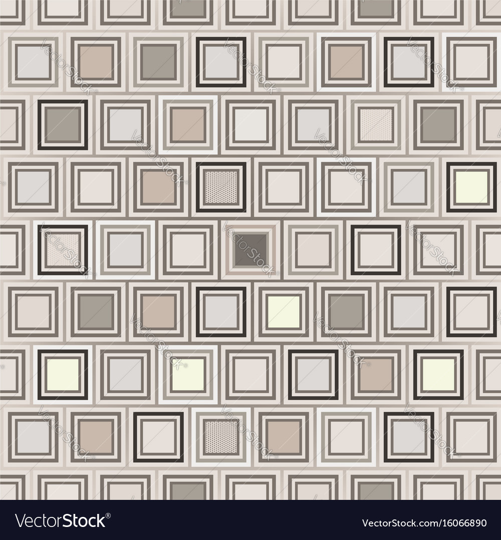 Abstract geometric form pattern square ornament