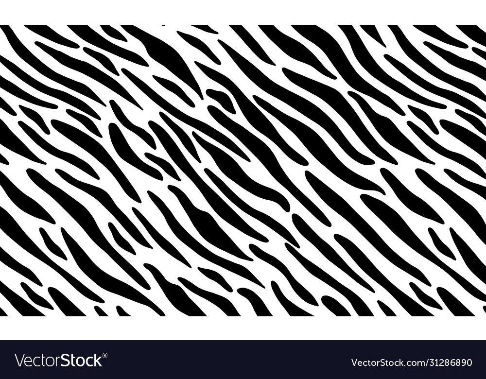 Black pattern zebra and leopard vector image Black pattern zebra and leopard
