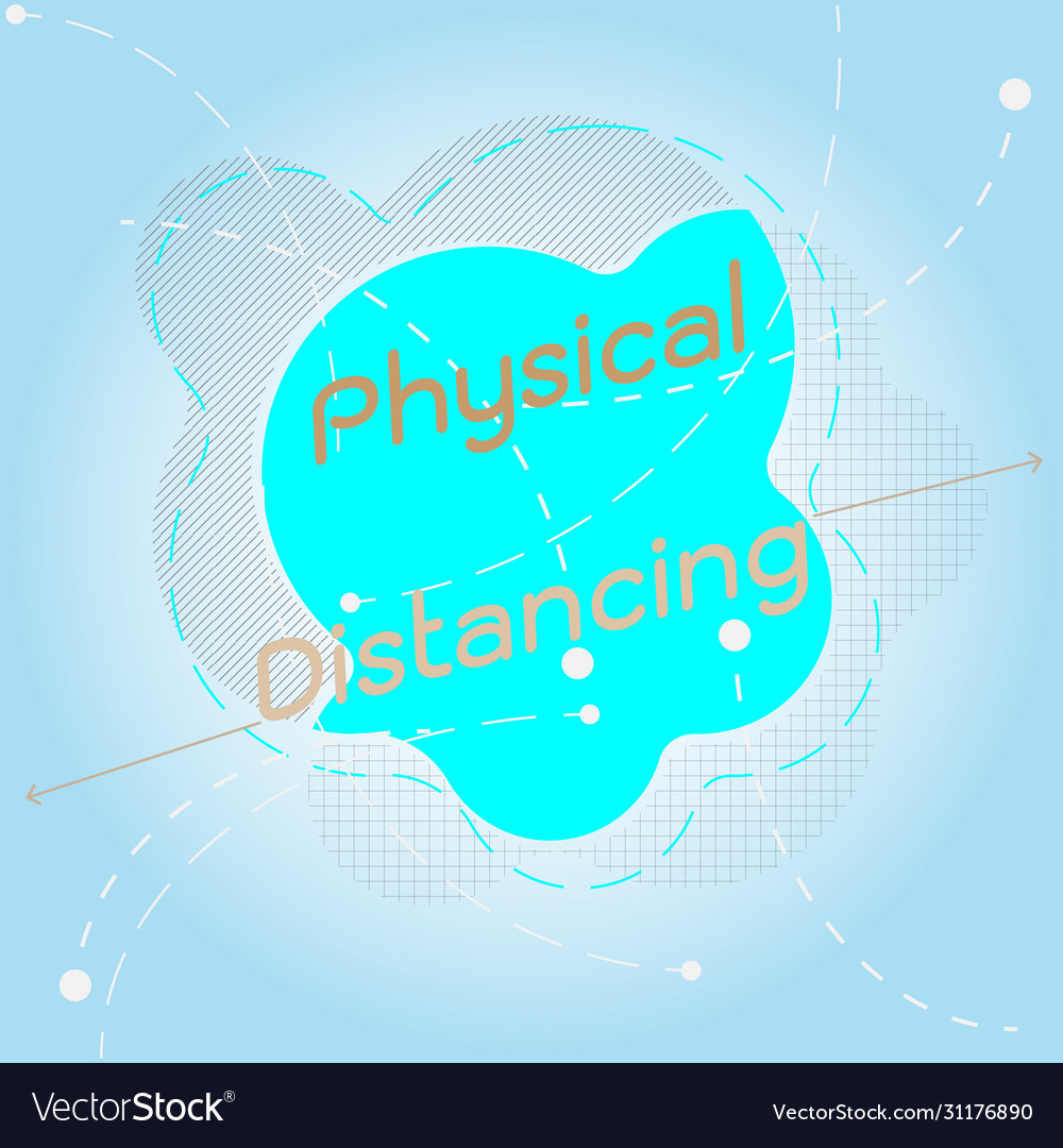 Design freeform bubble speech physical distanncing