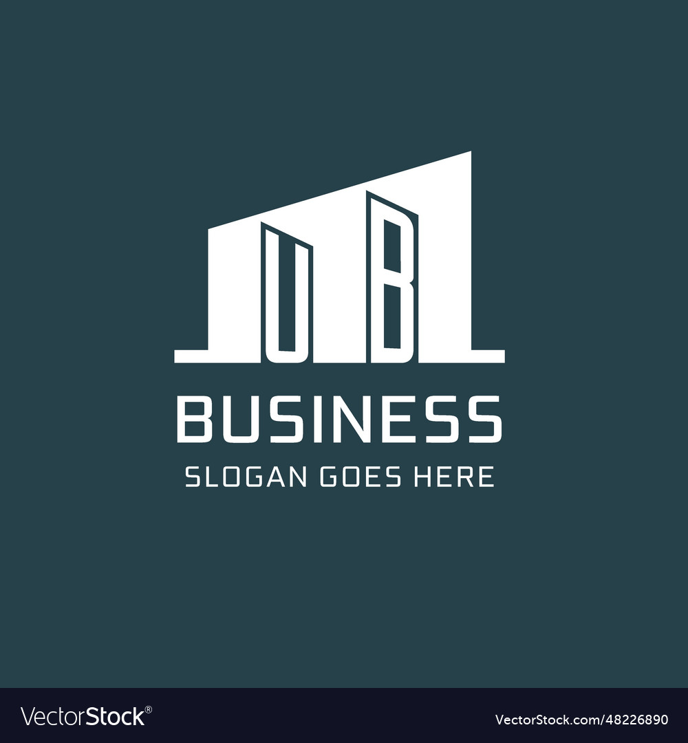 Initial ub logo for real estate with simple Vector Image