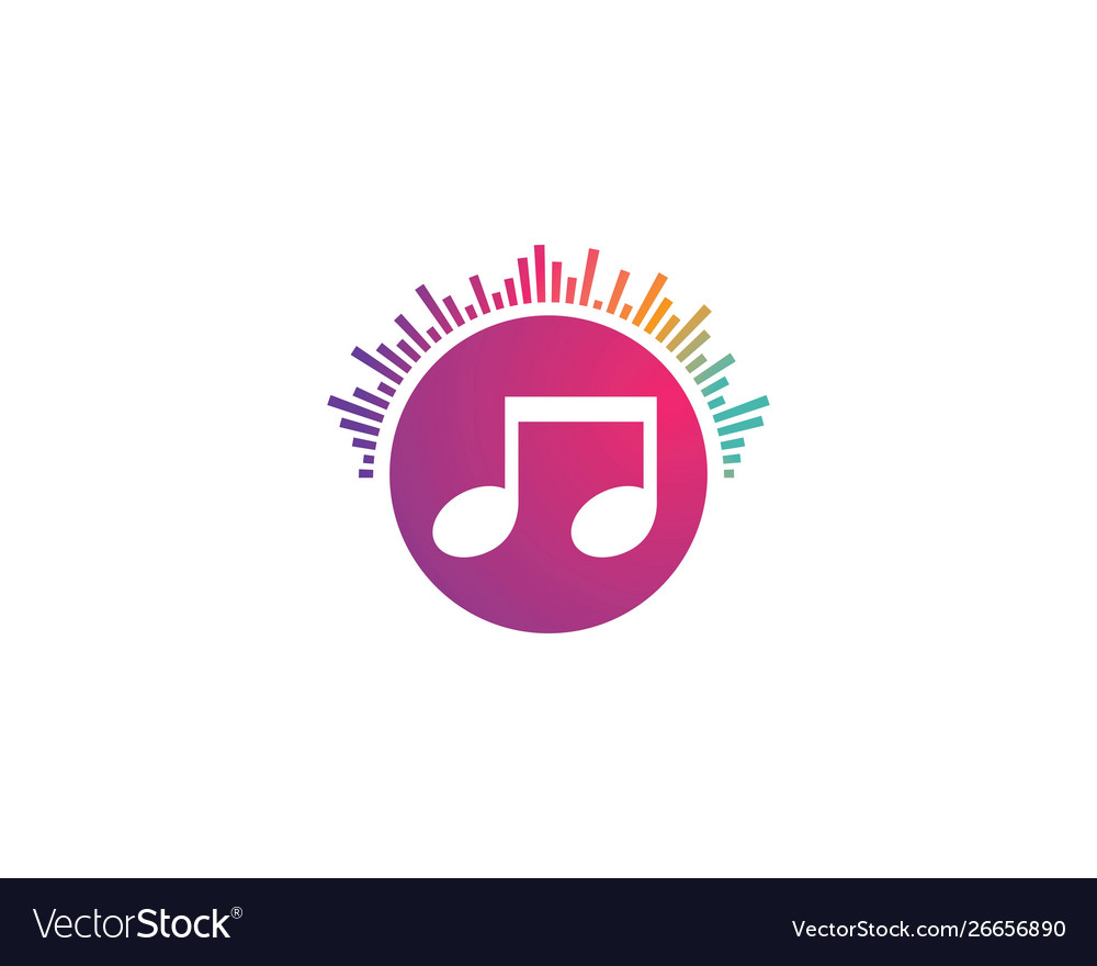 Music logo Royalty Free Vector Image - VectorStock