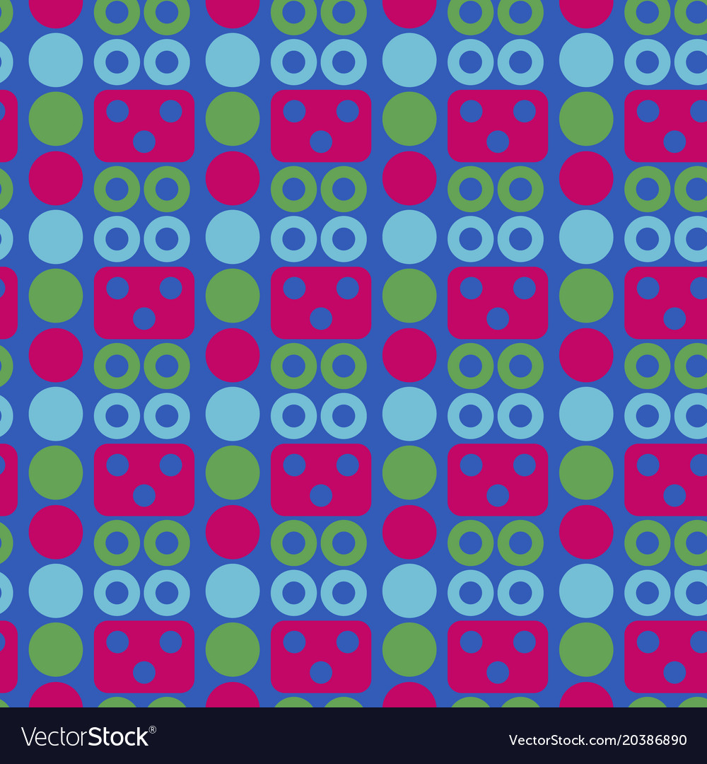 Robot face seamless pattern