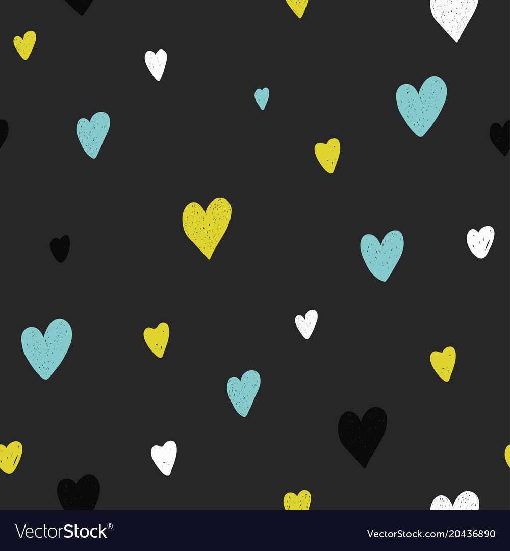 Seamless pattern with hand drawn elements