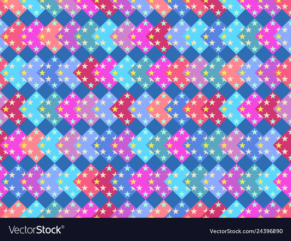 Seamless pattern with multicolored squares vector image Seamless pattern with multicolored squares