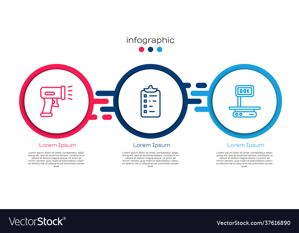 Set line scanner scanning bar code shopping list vector image Set line scanner scanning bar code shopping list