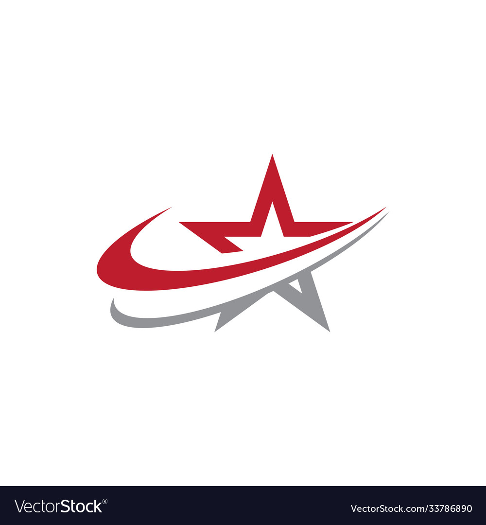 Star logo template icon Royalty Free Vector Image