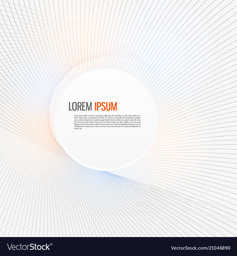 Tech background with abstract wave line vector image Tech background with abstract wave line