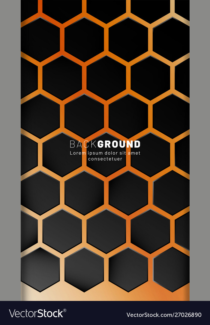 Vertical hexagon background gradient color light Vector Image Vertical hexagon background gradient color light