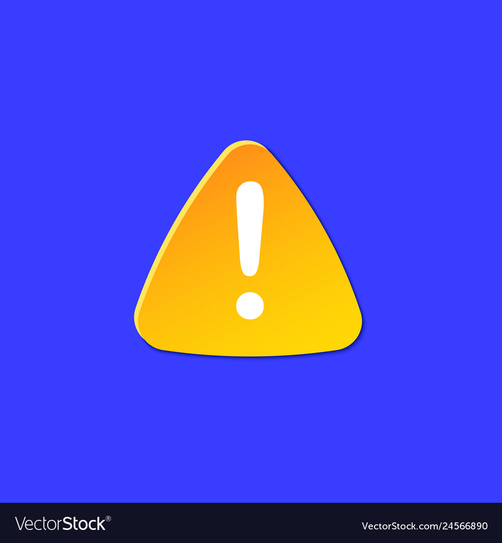 Warning icon for attention dangerous weather