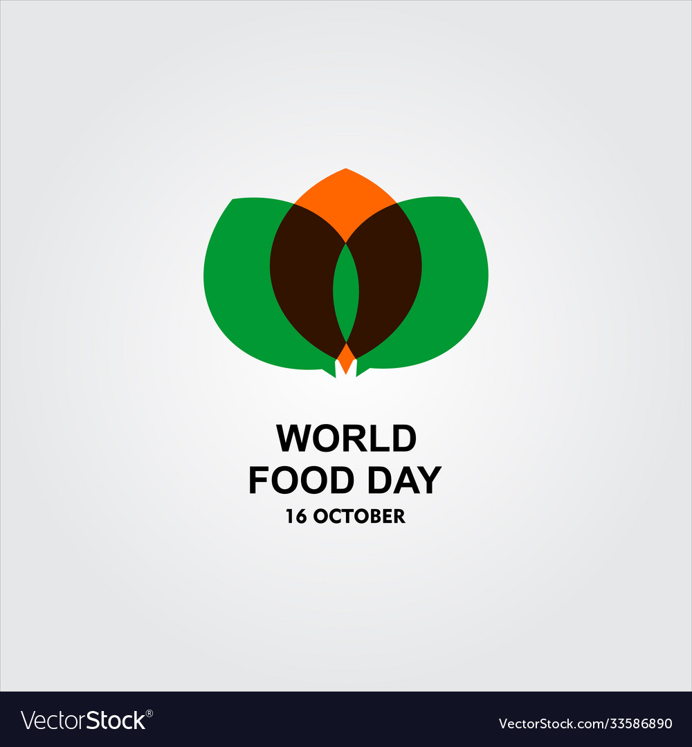 World food day celebration template design Vector Image