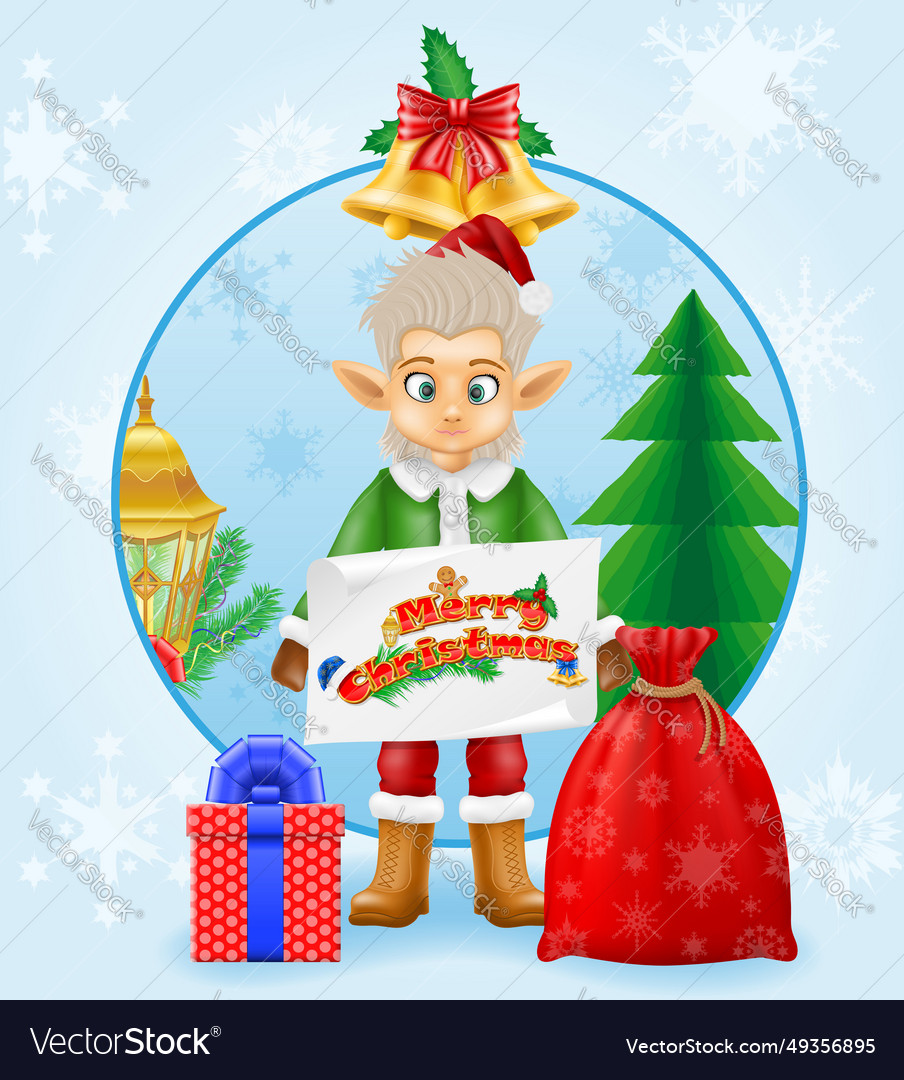 Christmas card poster