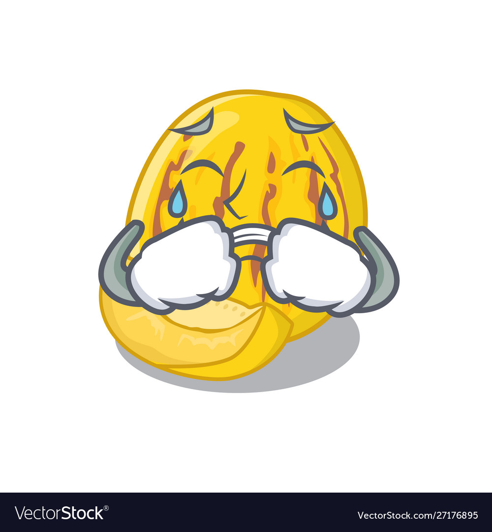 Crying pepino melon with character shape