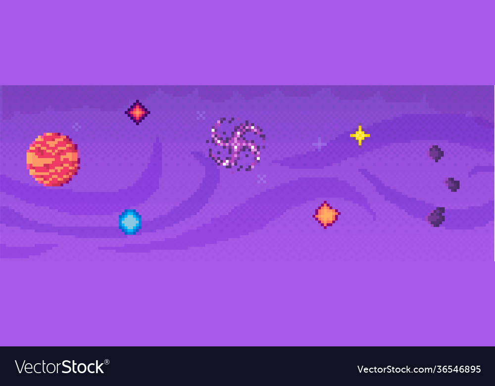 Interface layout design with colorful objects