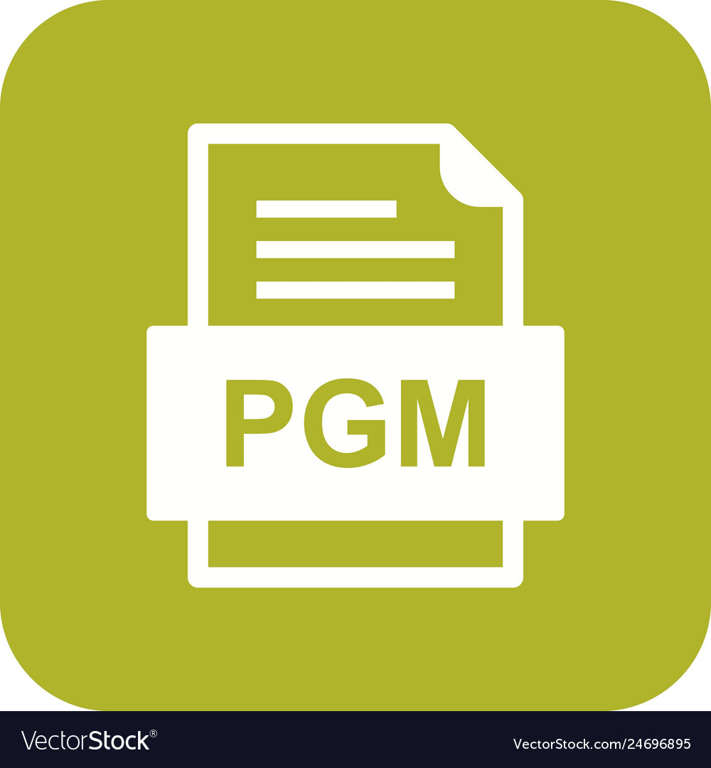 Pgm file document icon