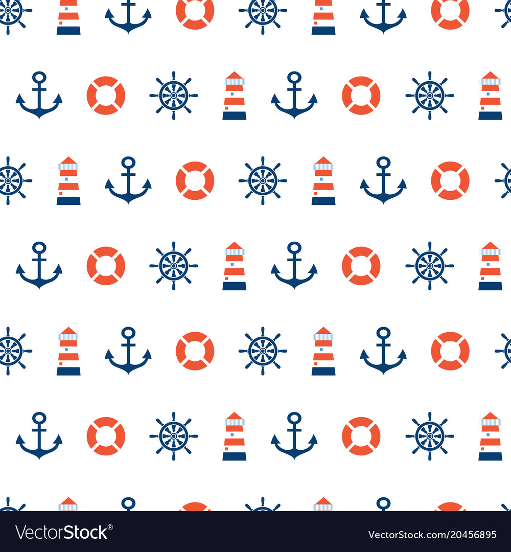 Sea seamless pattern