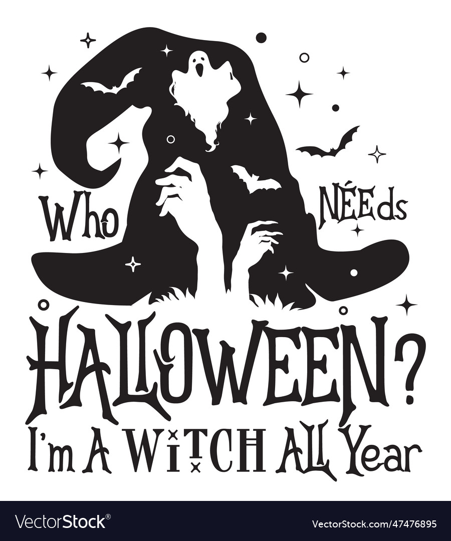 Who needs halloween im a witch all year- funny