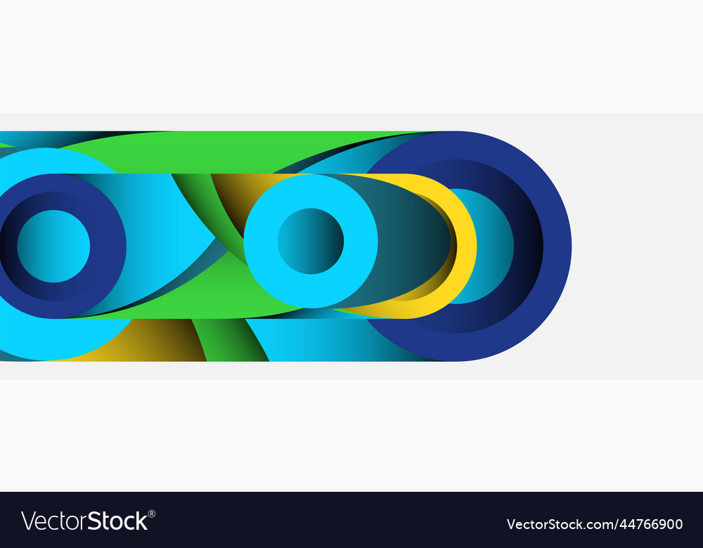 Abstract background minimal geometric circles