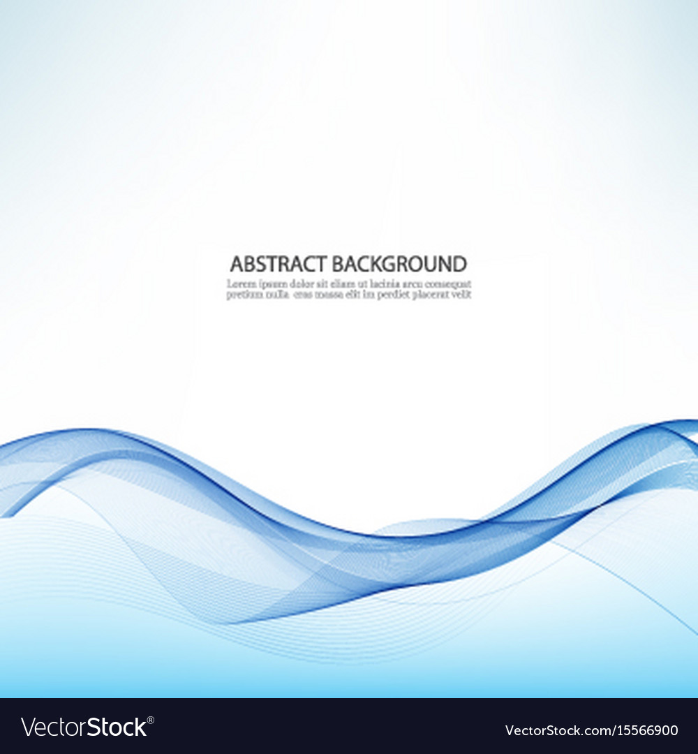 Abstract Blue Wave Background