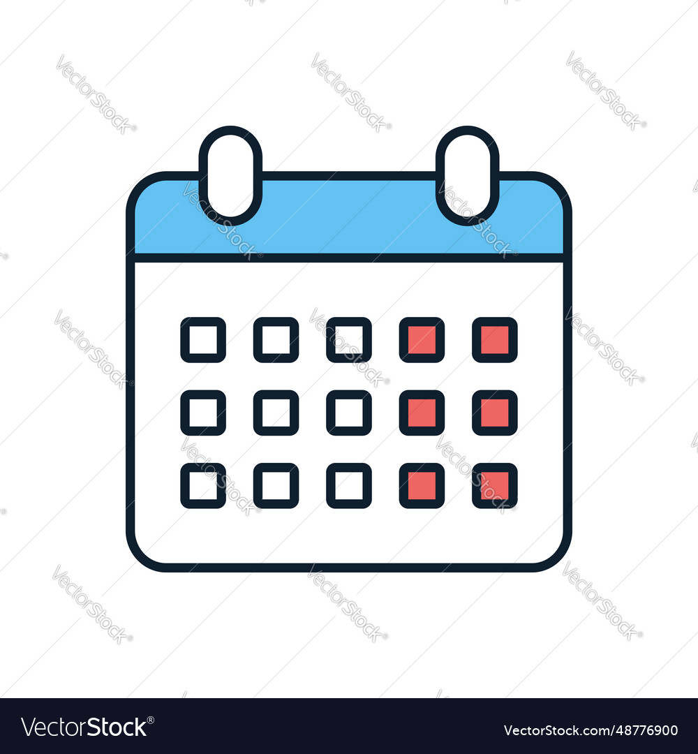 Kalender-bezogenes Symbol vector image Kalender-bezogenes Symbol