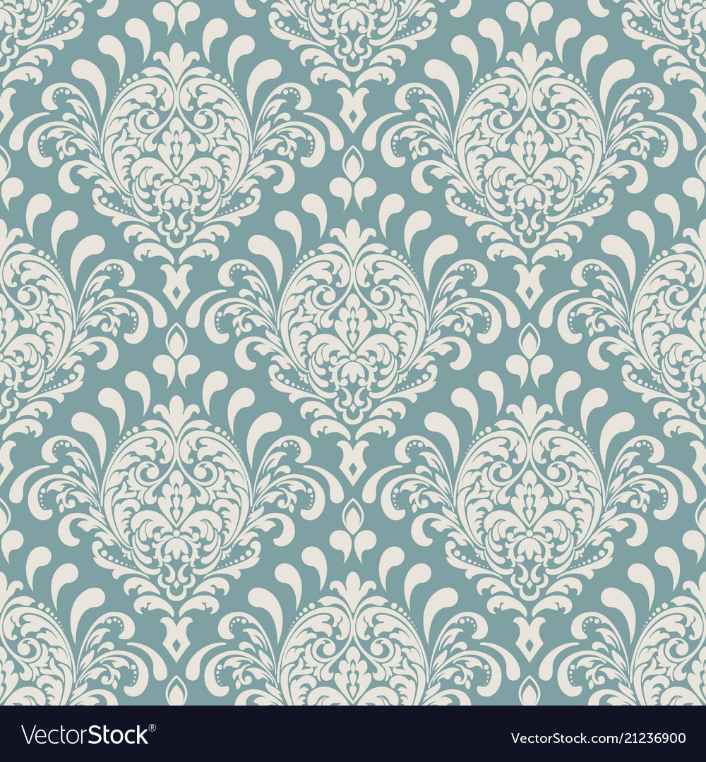 Damask seamless pattern background