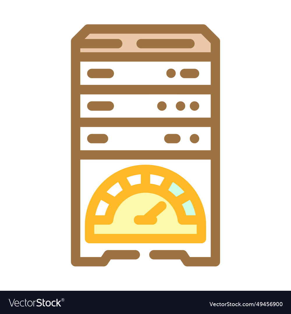 Database performance color icon