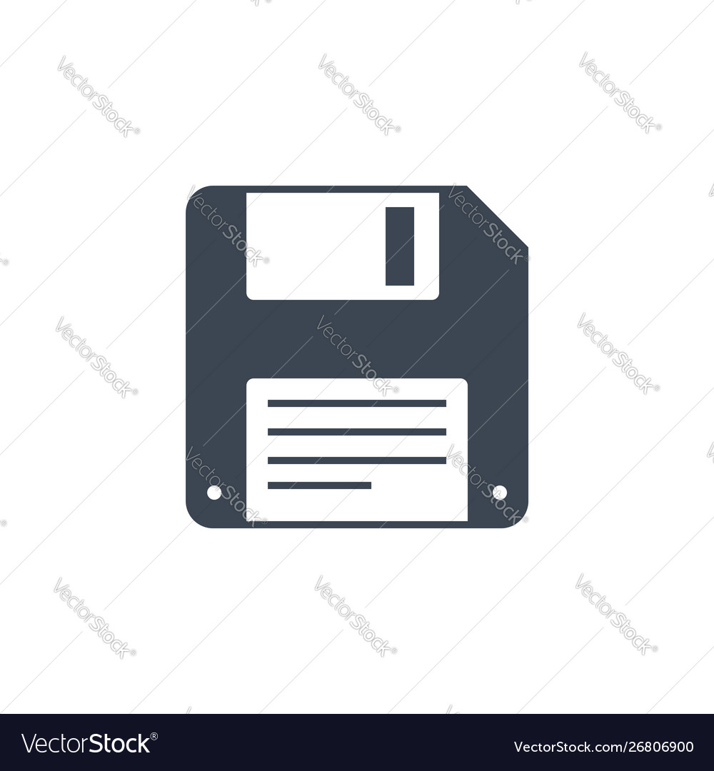 Floppy Disk Icon - Retro Computer Element