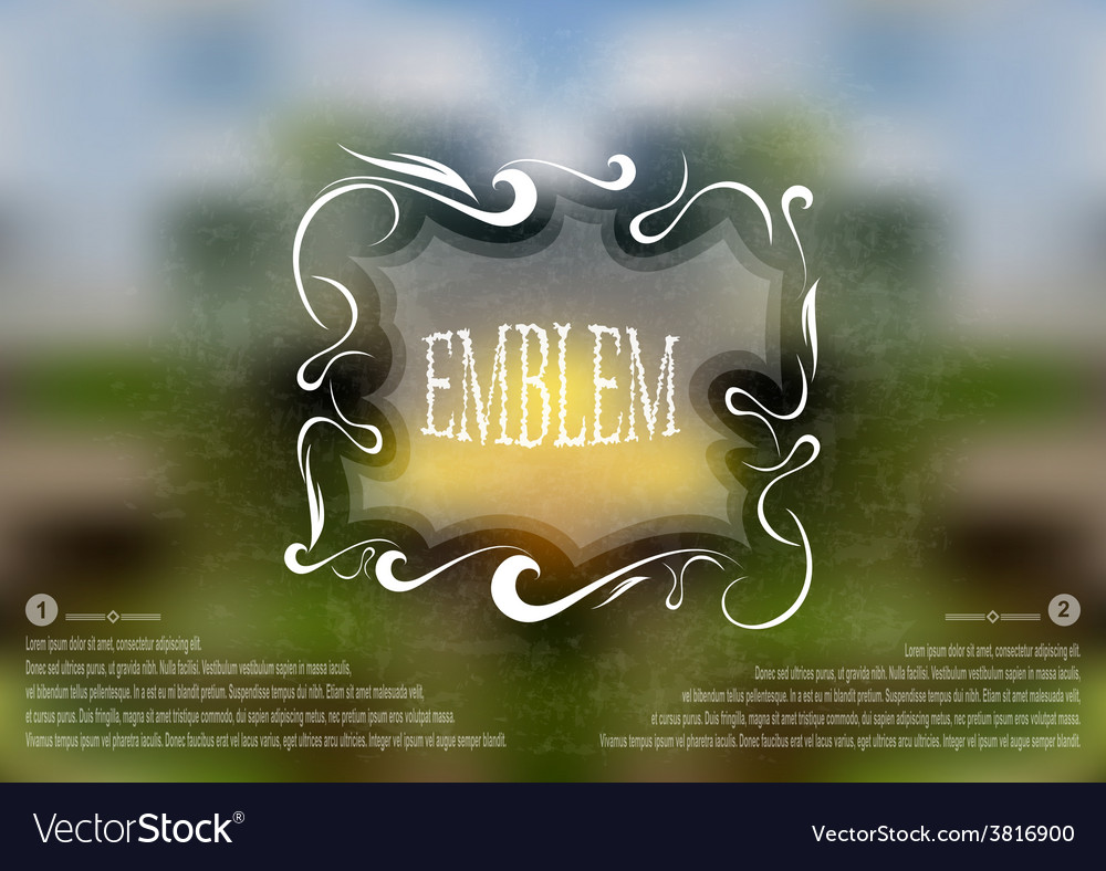 Frame with background