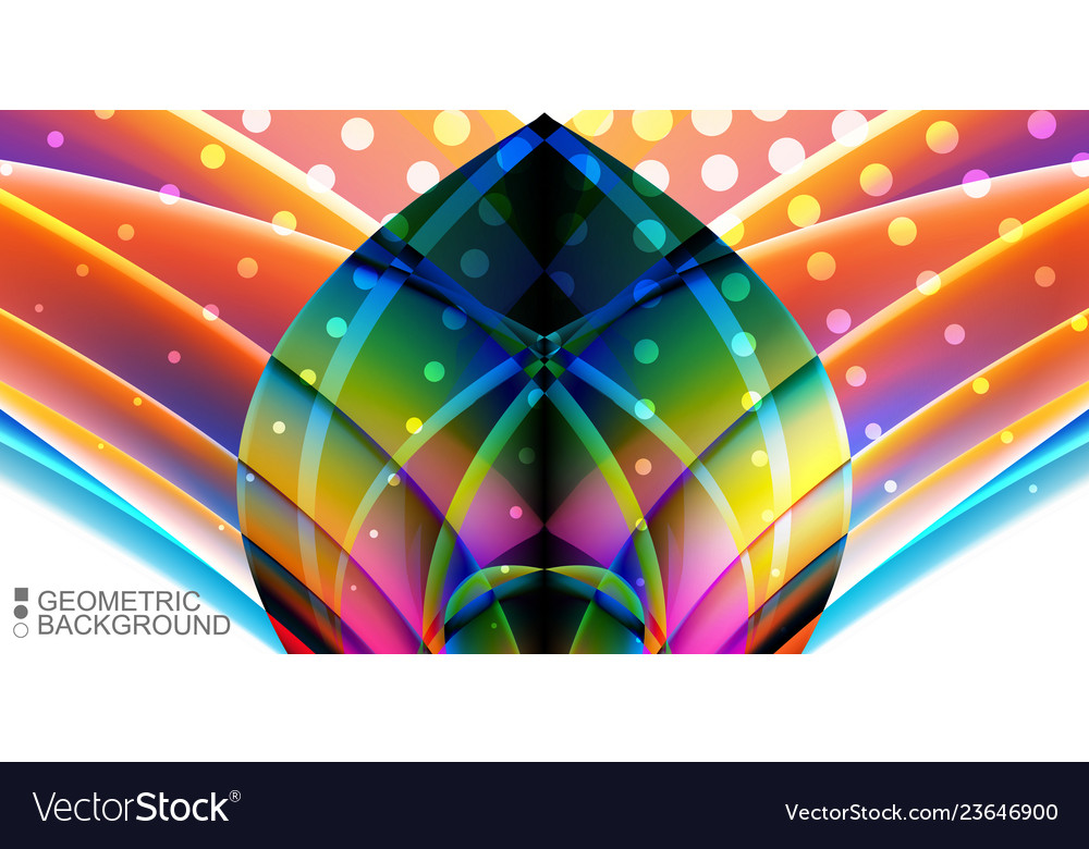 Geometric colorful abstract background vector image Geometric colorful abstract background