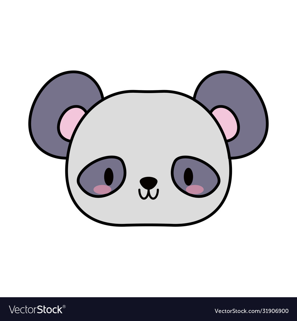 Cute Kawaii Animals Cartoons Line and Fill Style Icon Set Vector Design  Stock Vector - Illustration of animals, panda: 189574234