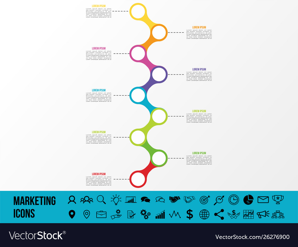 Infographics elements template design business Vector Image