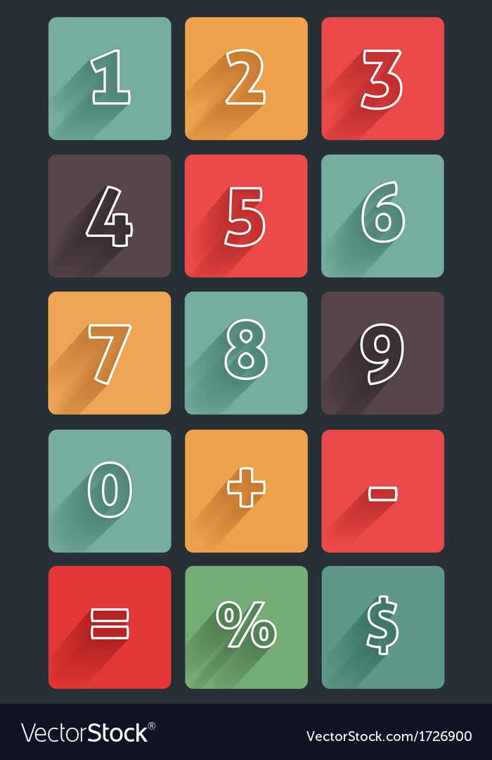 Math Icons - Number Set