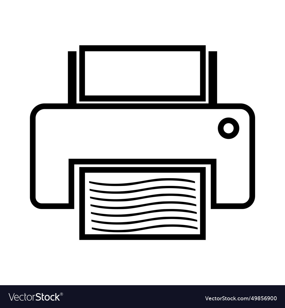 Printer icon Royalty Free Vector Image - VectorStock