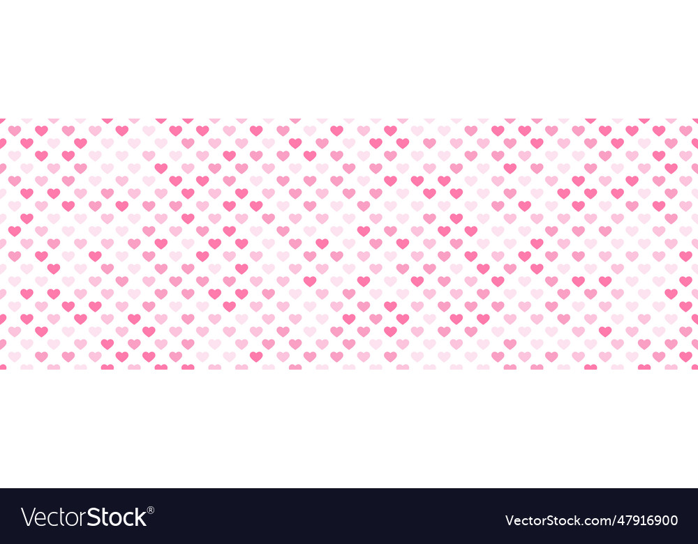 Seamless pattern with a heart of different shades vector image Seamless pattern with a heart of different shades